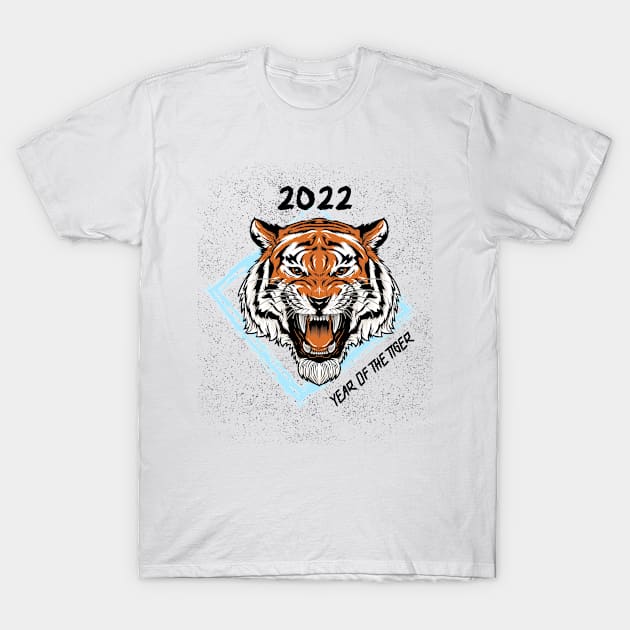 2022 Year of The Tiger - black T-Shirt by euheincaio